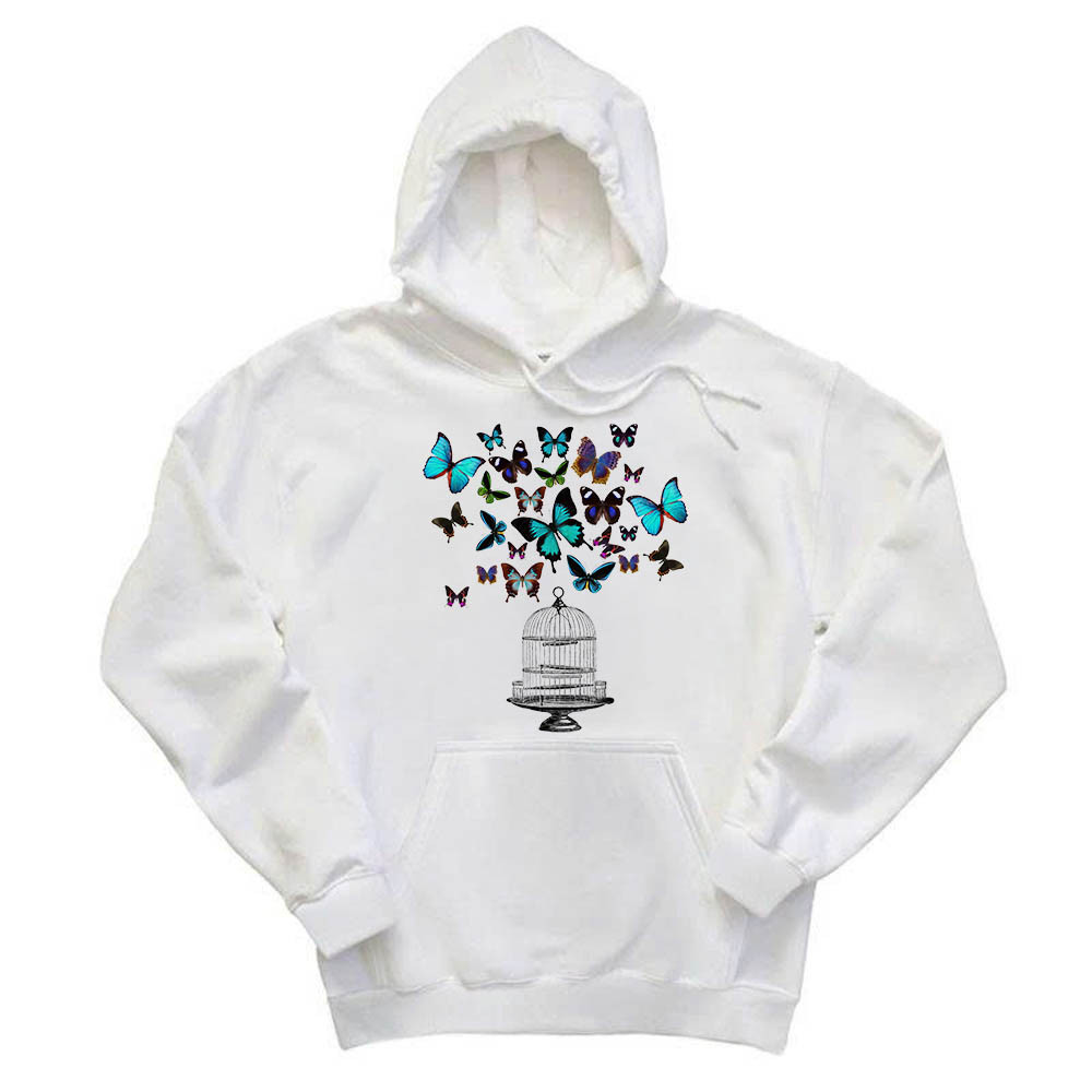 Butterfly Hoodie Womens Butterfly Graphic Tee Present Ideas For Boyfriend