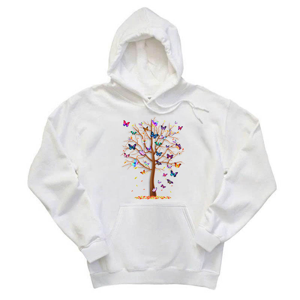 Butterfly Tree Hoodie Apparel Butterfly Graphic Tee Gifts To Daughter From Mom