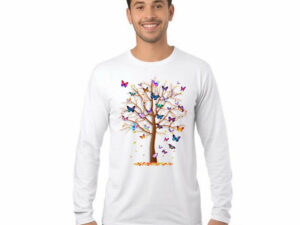 Butterfly Tree Long Slevee Shirt Apparel Butterfly Shirt Best Gifts For Women